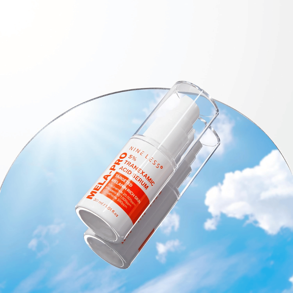 NINE LESS MELA-PRO 5% Tranexamic Acid Serum 30 ml med pumpe, serum for pigmentering og mørke pletter.