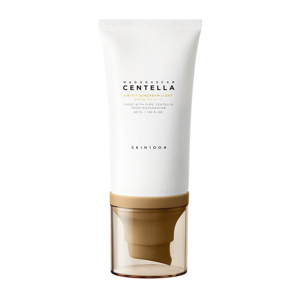 SKIN1004 Madagascar Centella Air-Fit Suncream Light SPF30 PA++++ – let solcreme med centella asiatica som beskytter huden, fugter og passer til sensitiv hud.