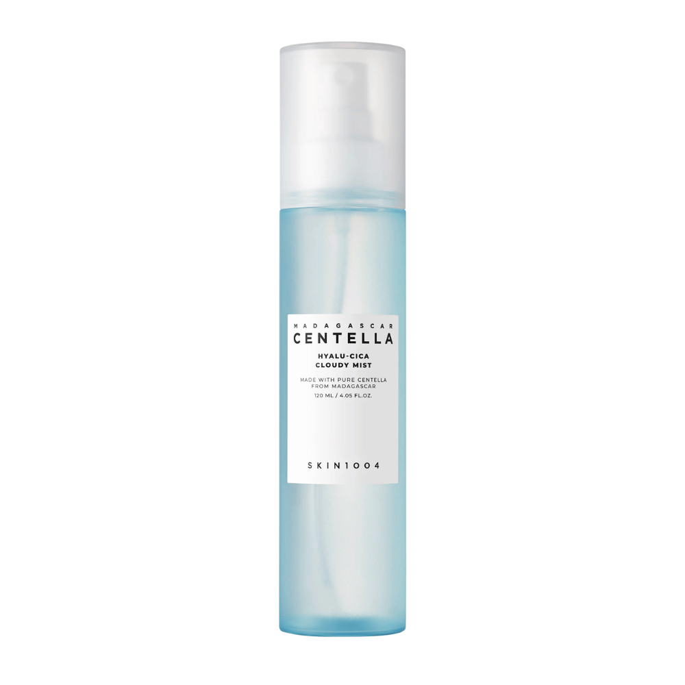 SKIN1004 Madagascar Centella Hyalu-Cica Cloudy Mist 120 ml – fugtgivende ansigtsspray med hyaluronsyre og centella asiatica