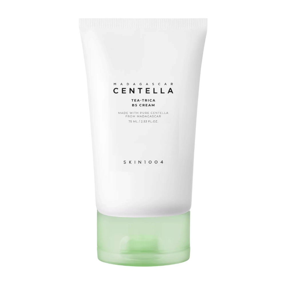 SKIN1004 Madagascar Centella creme, som fugter i dybden, beroliger irritation og giver en mere ensartet og sundere hudtone