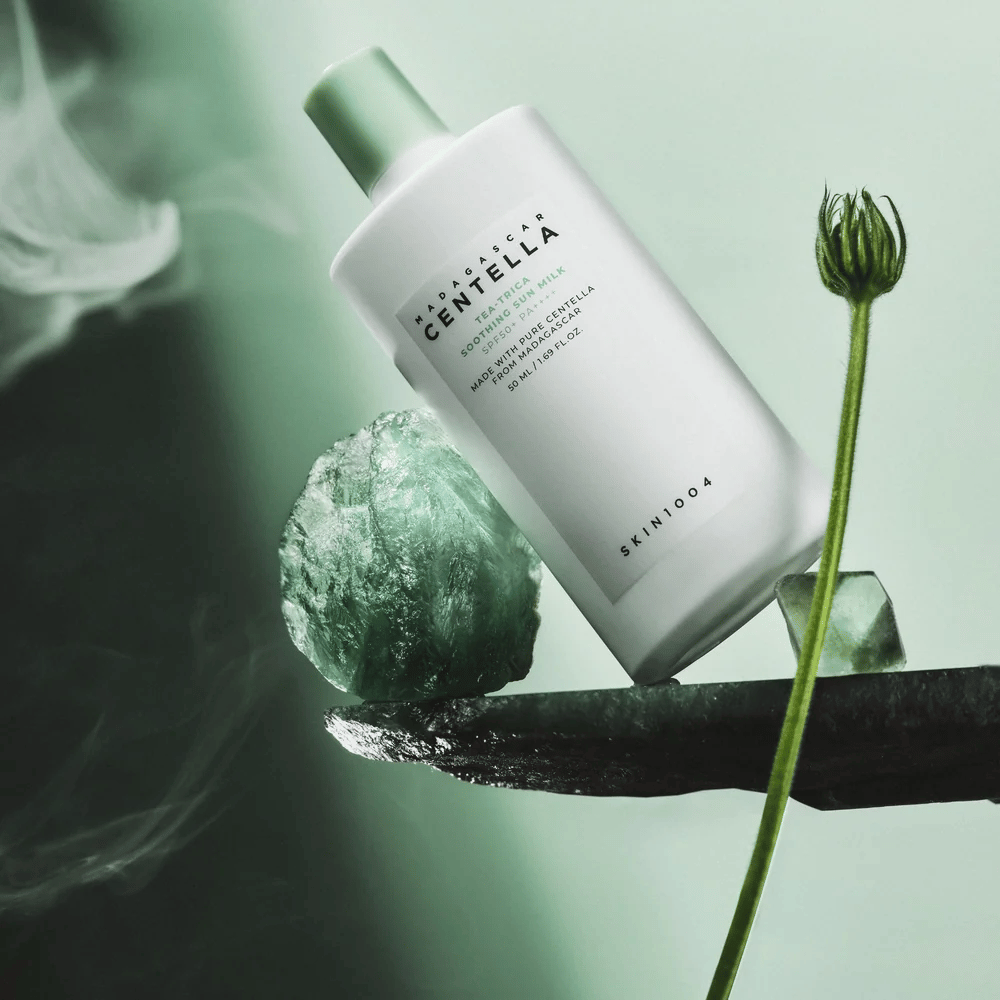 SKIN1004 Madagascar Centella Tea-Trica Soothing Sun Milk SPF50+ PA++++ med Centella Asiatica til sensitiv hud