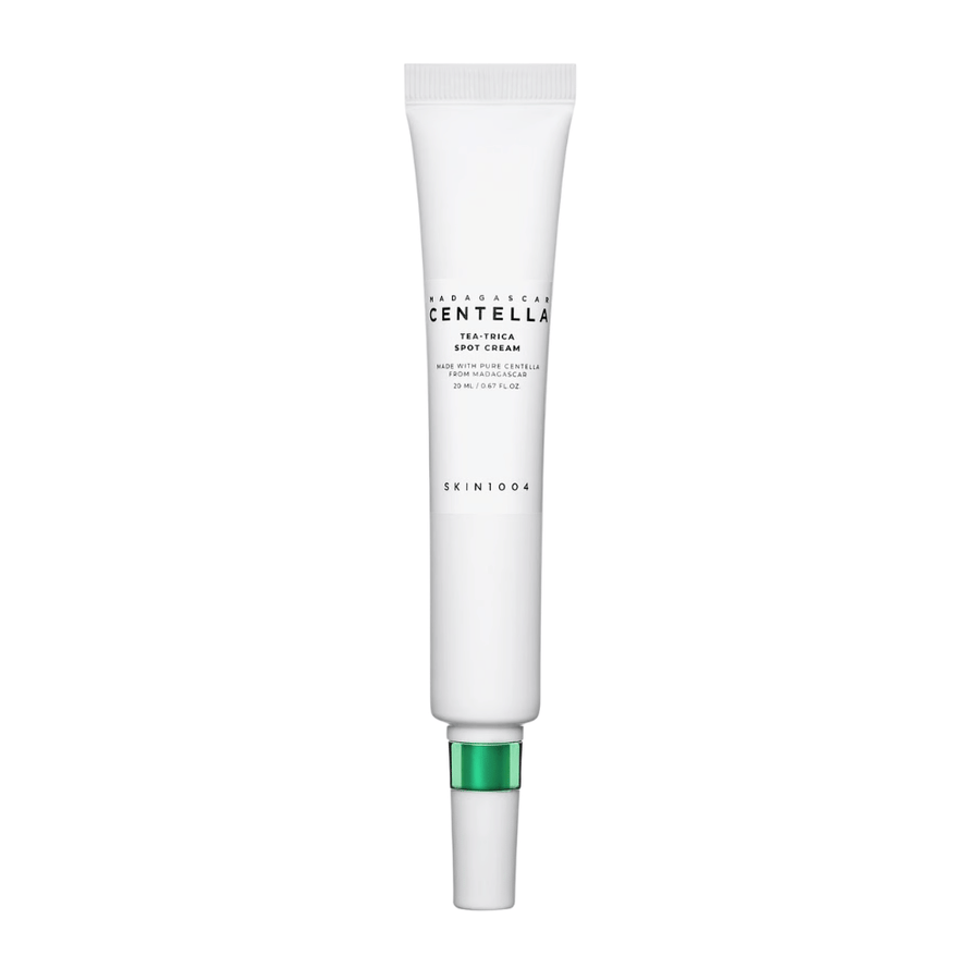 SKIN1004 Madagascar Centella Tea-Trica Spot Cream 20 ml – koreansk spot treatment med centella og tea tree for akne, rødme og uren hud.