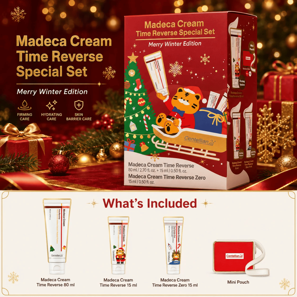 2. Centellian24 Madeca Cream Time Reverse Special Set Merry Winter Edition – gavesæt med tre ansigtscremer og minitaske