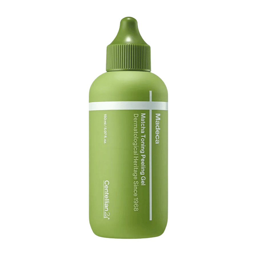 Centellian24 Madeca Matcha Toning Peeling Gel ansigtspeeling – koreansk peeling gel med matcha som eksfolierer huden skånsomt, renser porer og hjælper med at forbedre hudens tekstur.