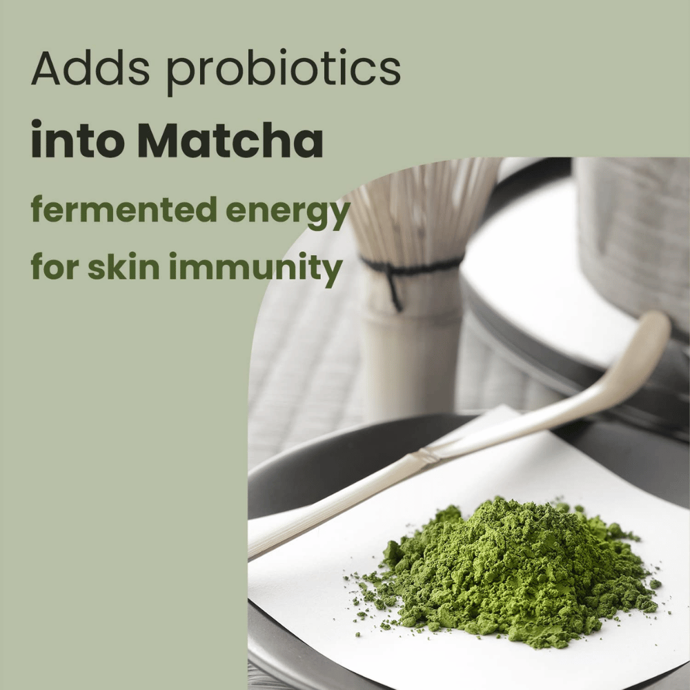 Heimish Matcha Biome rens med fermenteret matcha og probiotika – balancerer huden og understøtter hudens naturlige beskyttelsesbarriere
