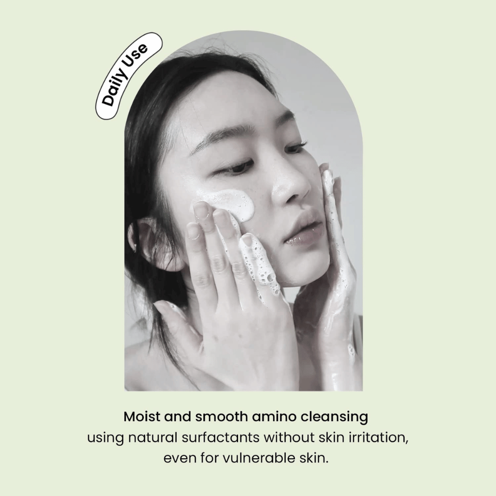 Heimish Matcha Biome Amino Acne Cleansing Foam – mild daglig ansigtsrens med aminosyrer og matcha til følsom og akne-udsat hud