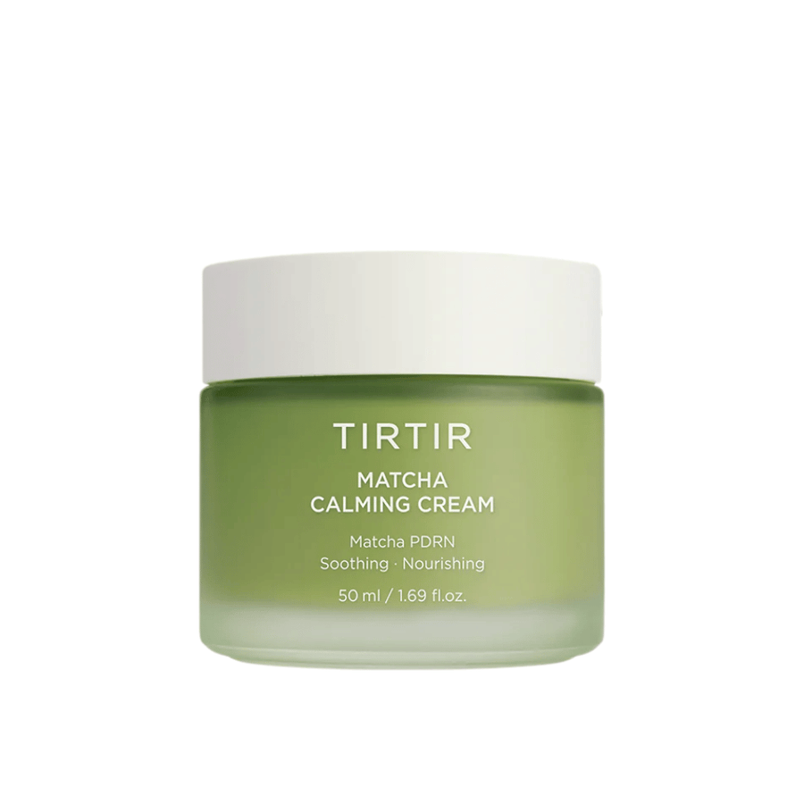 TIRTIR Matcha Calming Cream reducerer rødme og irritation, beroliger sensitiv hud og giver en mere jævn, mere balanceret hudtone.