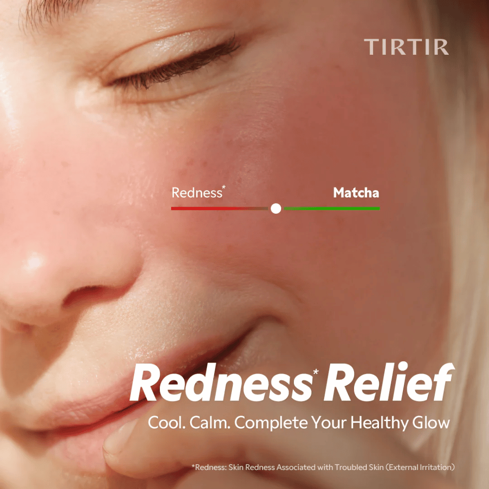 TIRTIR Matcha Calming Cream reducerer rødme og irritation, beroliger sensitiv hud og giver en mere jævn, mere balanceret hudtone.