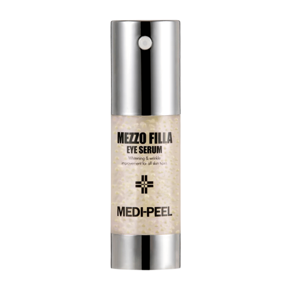 MEDI-PEEL Mezzo Filla Eye Serum stående produktbillede – koreansk øjenserum, der hjælper med at reducere rynker, give glød og forbedre hudens elasticitet.