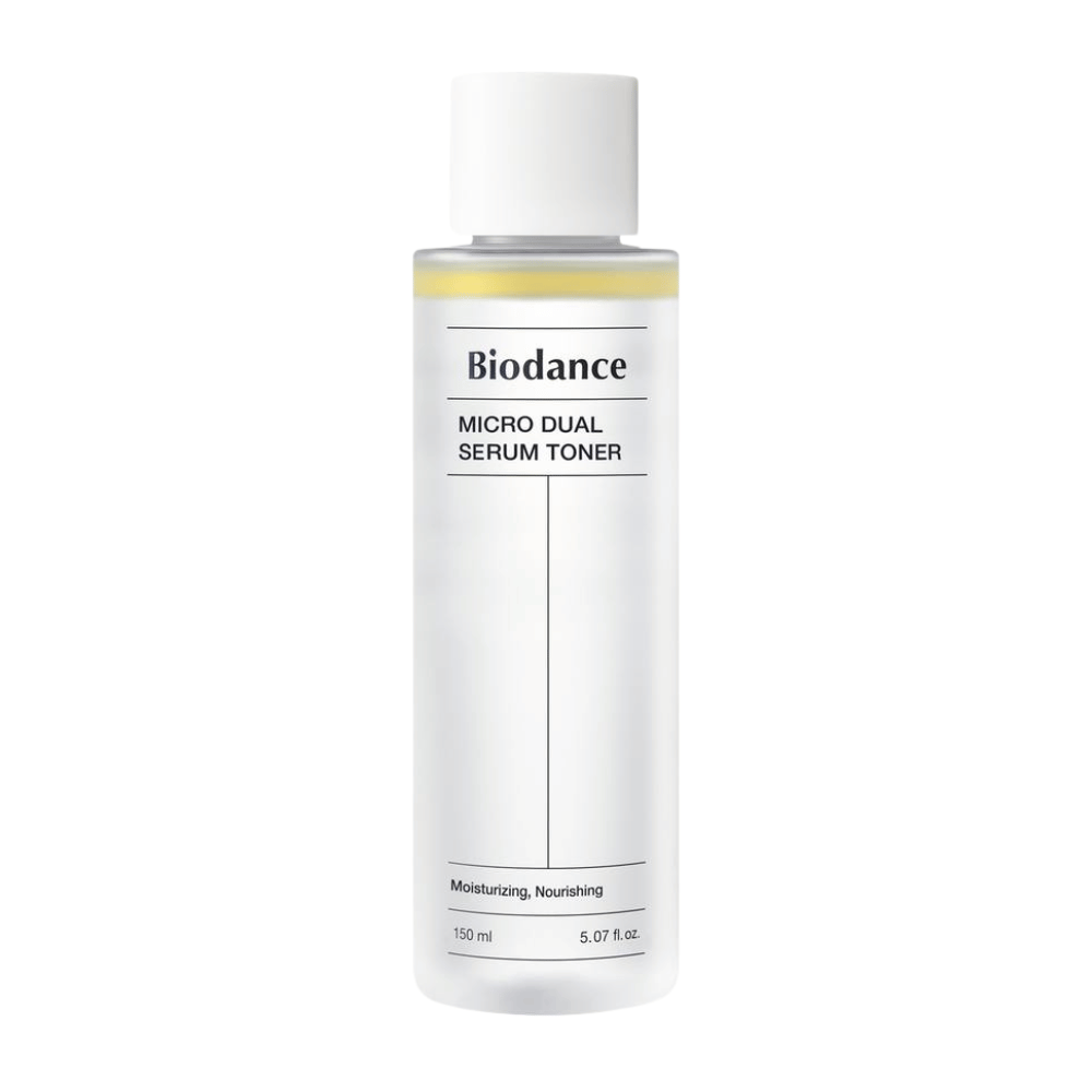 Biodance Micro Dual Serum Toner 150 ml – fugtgivende og nærende koreansk toner med serum i to faser for styrket hudbarriere