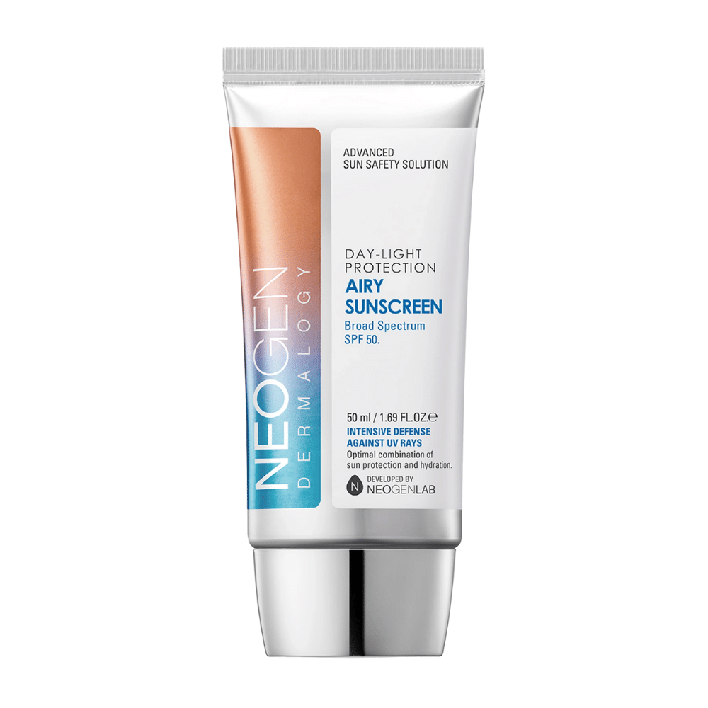 Neogen Dermalogy Day-Light Protection Airy Sunscreen SPF50 50ml – let solcreme med bredspektret UV-beskyttelse og fugtgivende formel.