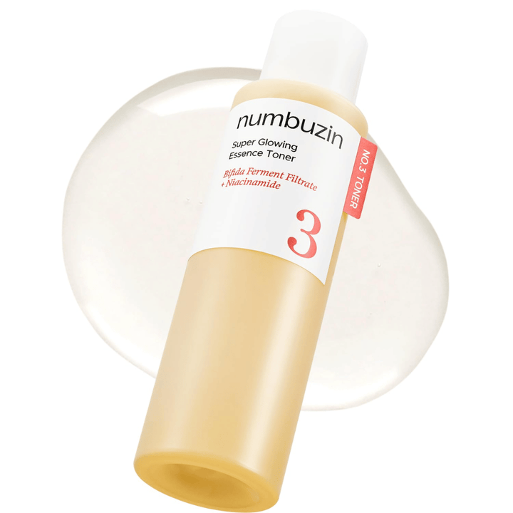 Produktbillede af Numbuzin No.3 Super Glowing Essence Toner med let, klar formel der giver naturlig glød.