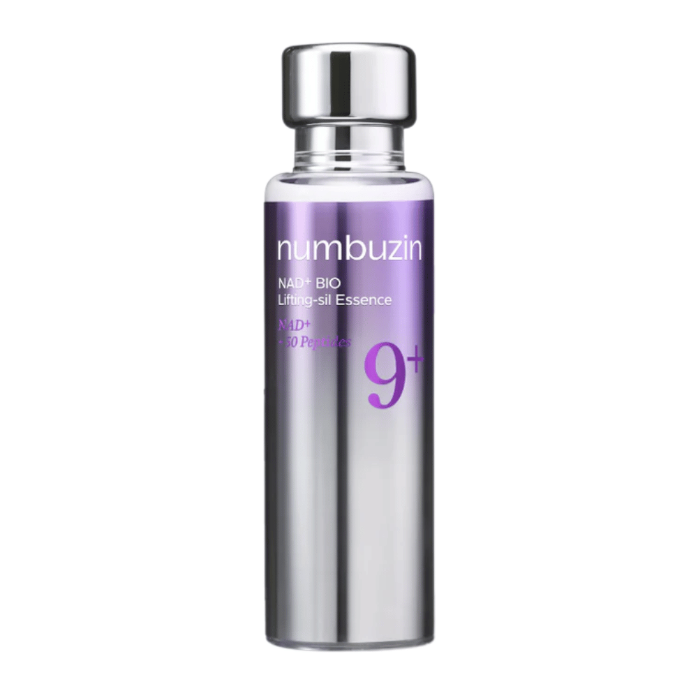 Numbuzin No.9 NAD+ Bio Lifting-sil Essence – koreansk lifting-essens som forbedrer hudens elasticitet og giver en jævnere, fyldigere hudtone.
