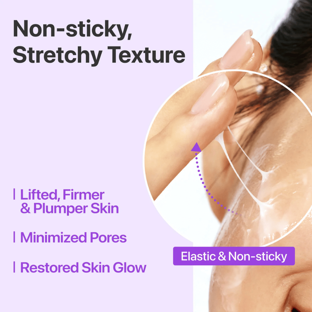 Numbuzin No.9 NAD+ Bio Lifting-sil Essence – elastisk, ikke-klæbrig tekstur som løfter, strammer op og giver huden spændstighed og glød.