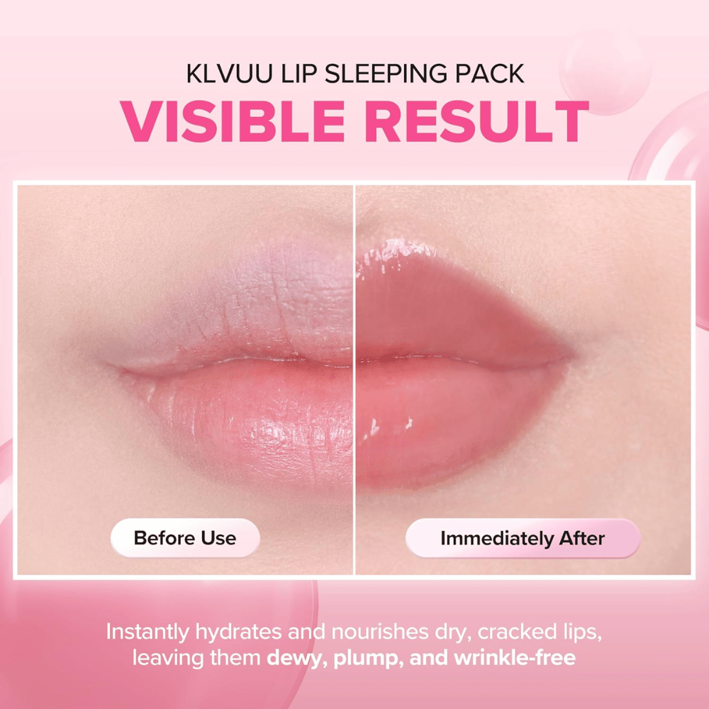 KLAVUU Nourishing Care Lip Sleeping Pack Coconut fugter tørre læber, forbedrer blødheden og giver et fyldigere, glansfuldt resultat.