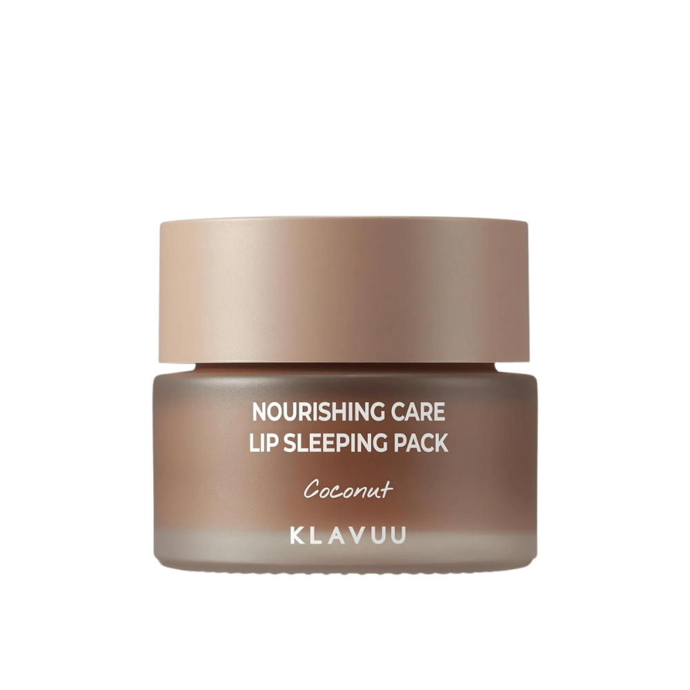 KLAVUU Nourishing Care Lip Sleeping Pack Coconut – nærende læbemaske med kokos, som intensivt fugter og plejer tørre læber i løbet af natten.