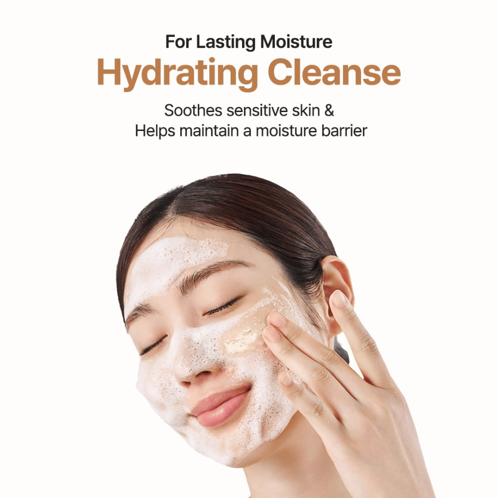 Purito Oat In Gentle Exfoliating Face Cleanser – beroligende og fugtgivende rens med havre for sensitiv og tør hud