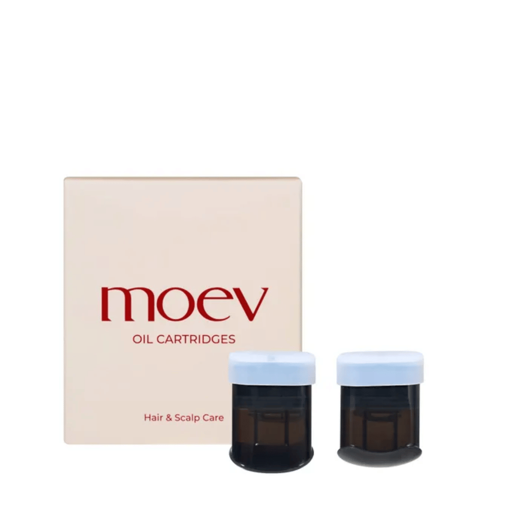 MOEV Oil Cartridges Set – refill-patroner til hår- og hovedbundspleje, beriget med naturlige olier og aktive ingredienser.