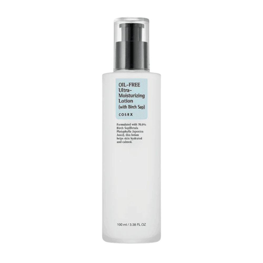 COSRX Oil-Free Ultra-Moisturizing Lotion with Birch Sap 100 ml oliefri ansigtscreme til følsom, fedtet og akne-udsat hud