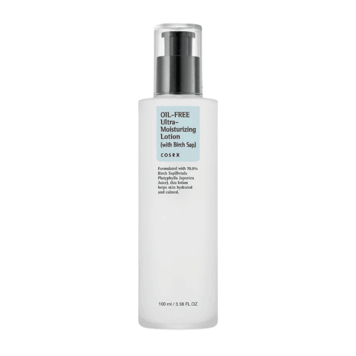COSRX Oil-Free Ultra-Moisturizing Lotion with Birch Sap 100 ml oliefri ansigtscreme til følsom, fedtet og akne-udsat hud