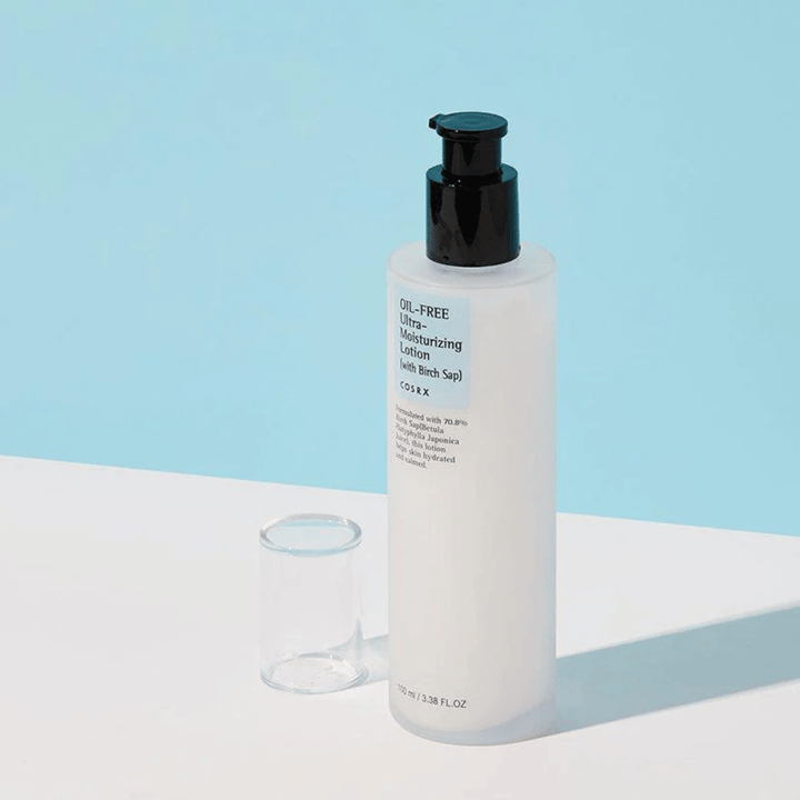 COSRX Oil-Free Ultra-Moisturizing Lotion 100 ml fugtgivende lotion med birkesaft som beroliger og balancerer huden