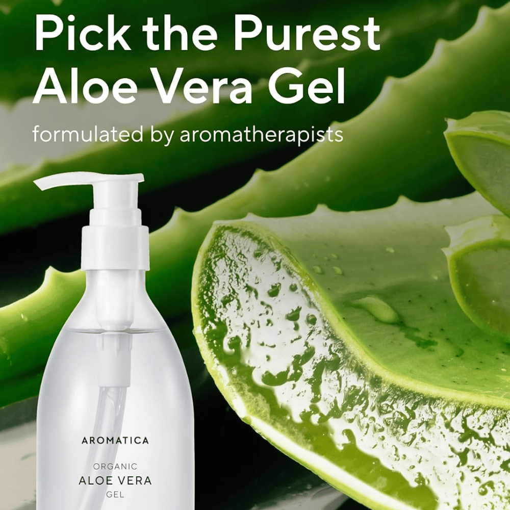AROMATICA Organic Aloe Vera Gel – aloe vera-gel med naturligt aloe vera-blad