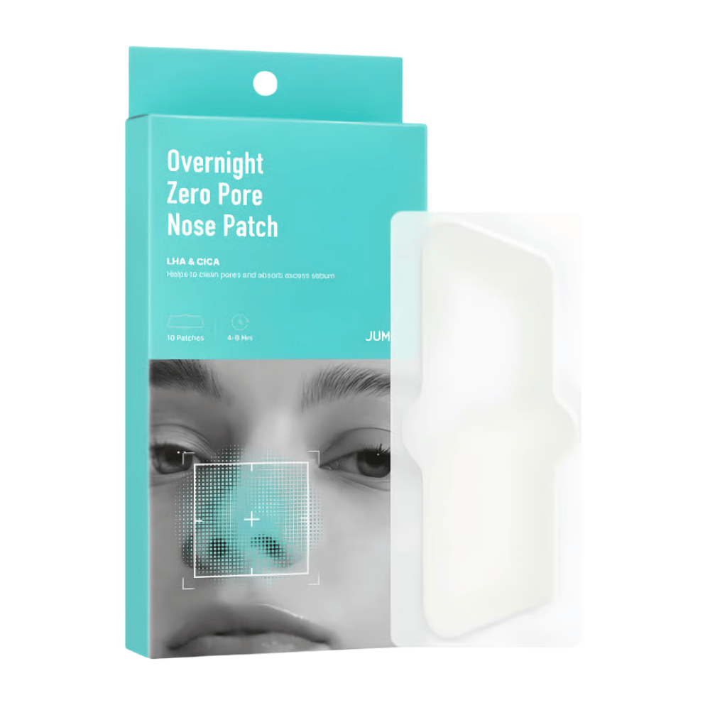 JUMISO Overnight Zero Pore Nose Patch Set – 10 poreplastre med LHA og CICA