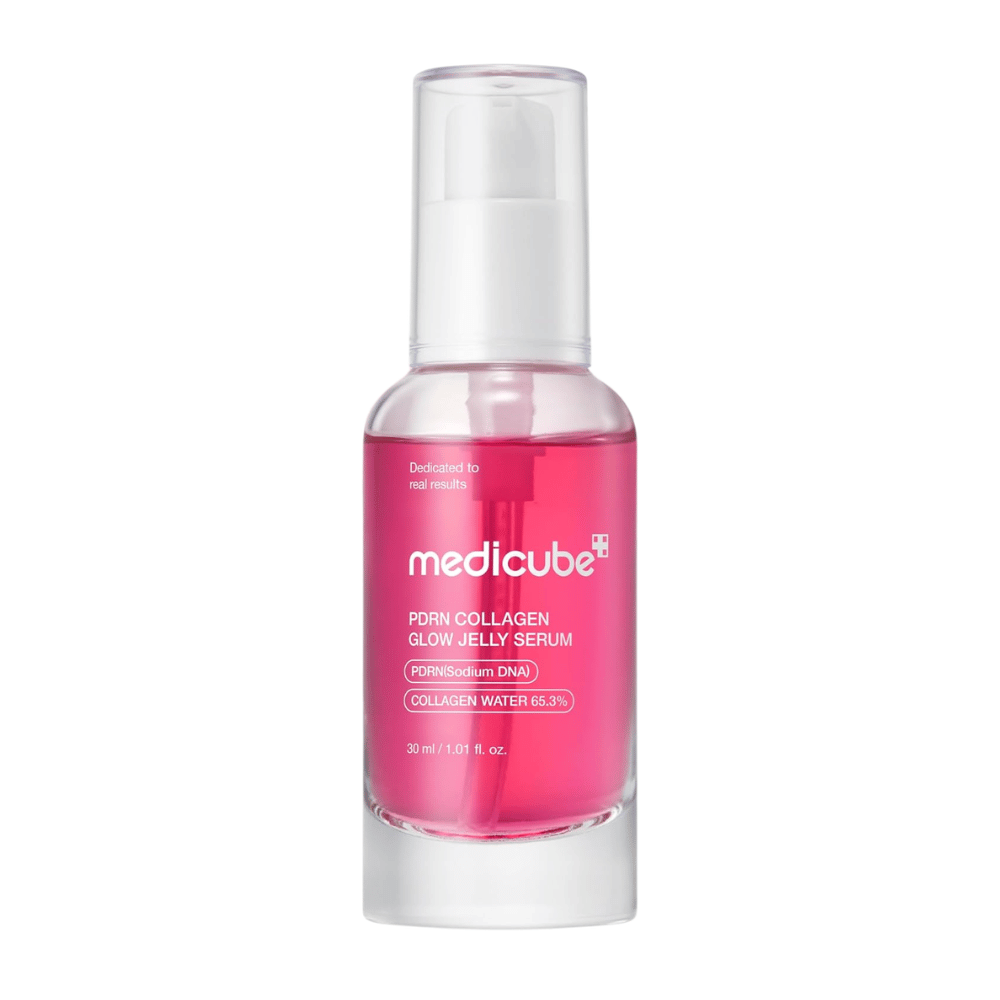 Medicube PDRN Collagen Glow Jelly Serum 30 ml i pumpeflaske til fugt, glød og forbedret hudelasticitet