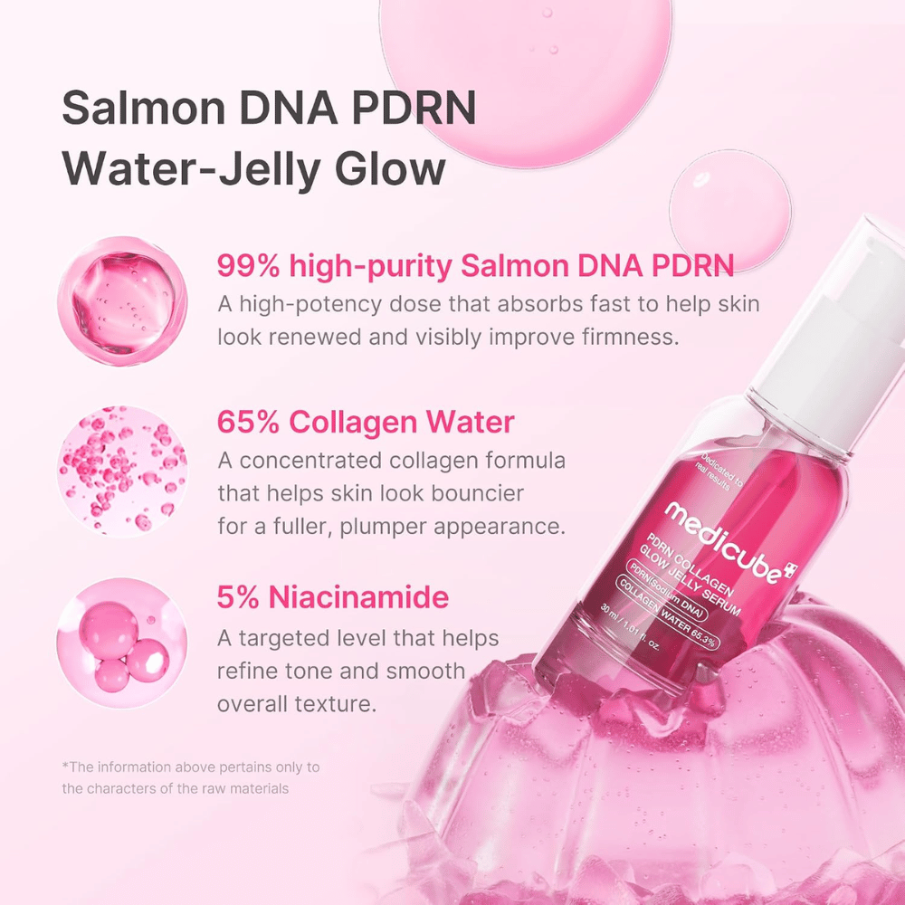Medicube PDRN Collagen Glow Jelly Serum med PDRN, kollagenvand og niacinamid til fastere og mere ensartet hud