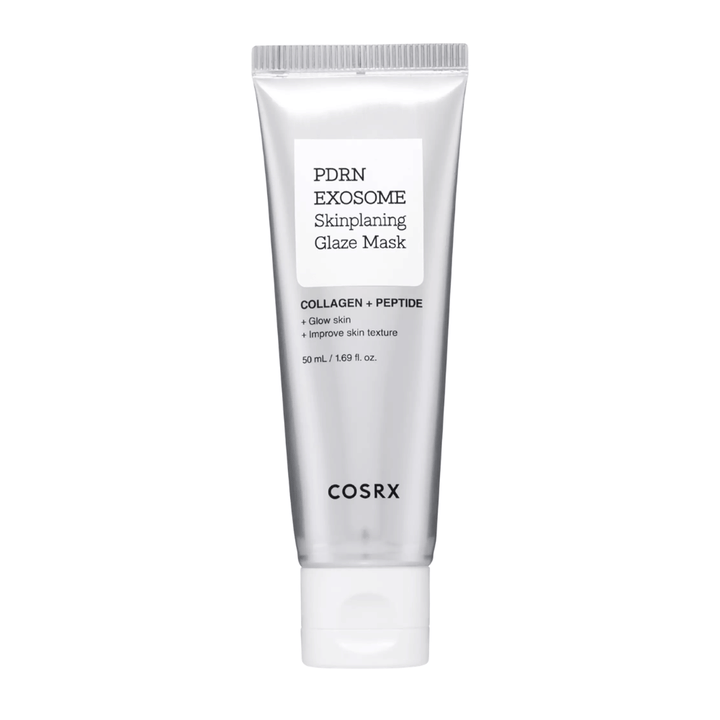 COSRX PDRN EXOSOME Skinplaning Glaze Mask – ansigtsmaske med PDRN og peptider, som fugter, udjævner hudstrukturen og giver glow.