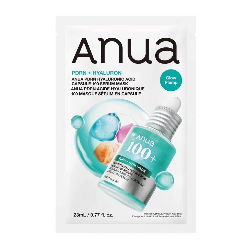 4. Anua PDRN Hyaluronic Acid Capsule 100 Serum Mask 23 ml – koreansk Sheet mask med PDRN og hyaluronsyre