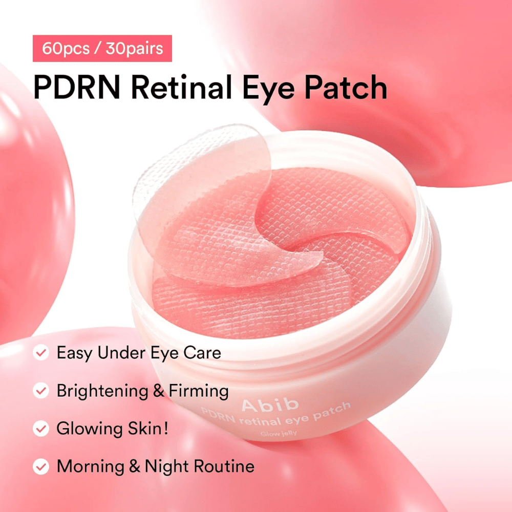 Abib PDRN Retinal Eye Patch Glow Jelly 60 patches til fugt, opstramning og glød – perfekt til morgen- og aftenrutine.