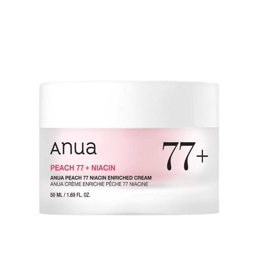 Produktbillede af Anua Peach 77% Niacin Enriched Cream 50 ml – lysgivende og fugtboostende creme med niacinamid.