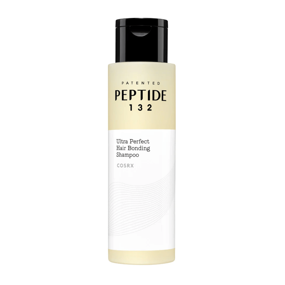 Produktbillede af COSRX Peptide 132 Ultra Perfect Hair Bonding Shampoo – styrkende og reparerende shampoo med peptider for blødt og skinnende hår.