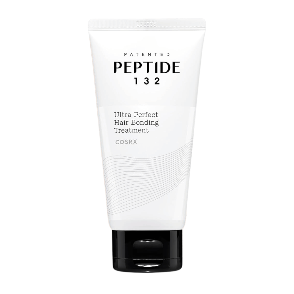 Produktbillede af COSRX Peptide 132 Ultra Perfect Hair Bonding Treatment – reparerende hårmaske, der styrker og fugter håret.
