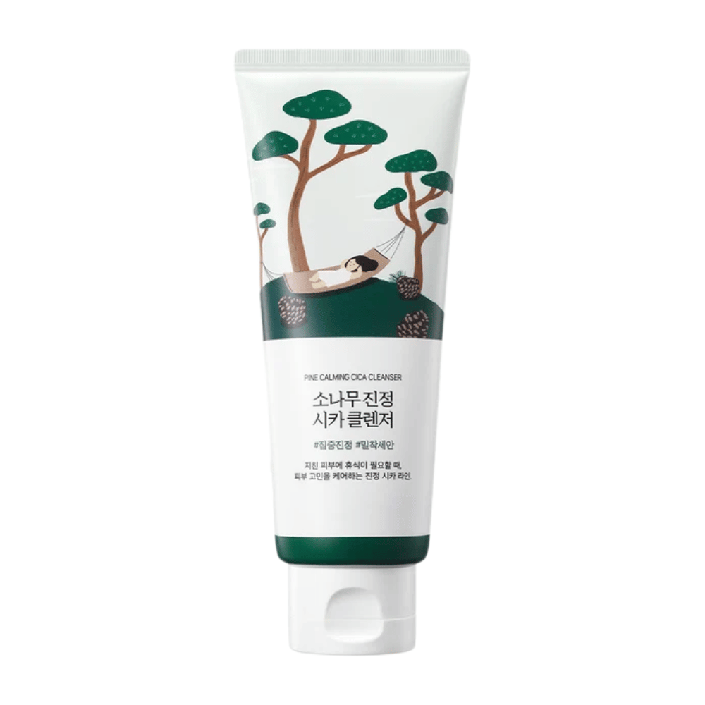 ROUND LAB Pine Calming Cica Cleanser – produktbillede af beroligende koreansk ansigtsrens