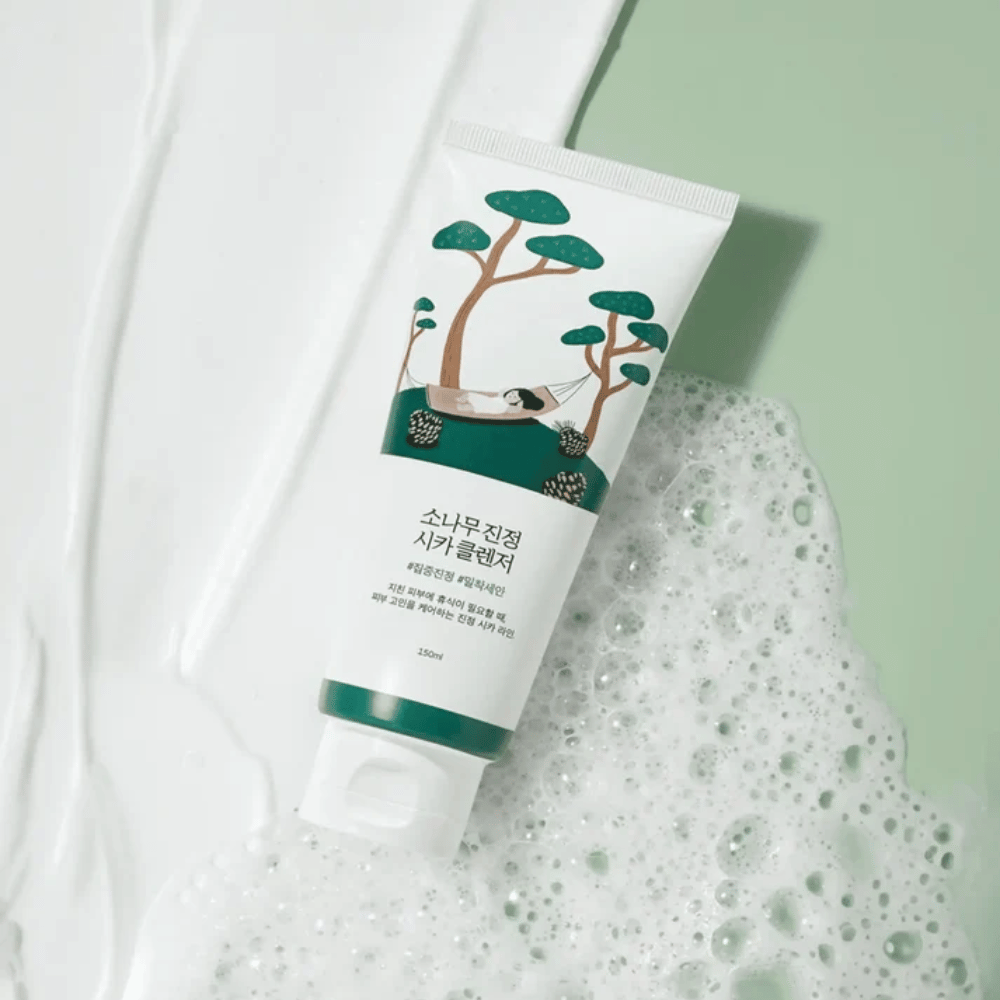 ROUND LAB Pine Calming Cica Cleanser – skummende rens til en ren og frisk hud