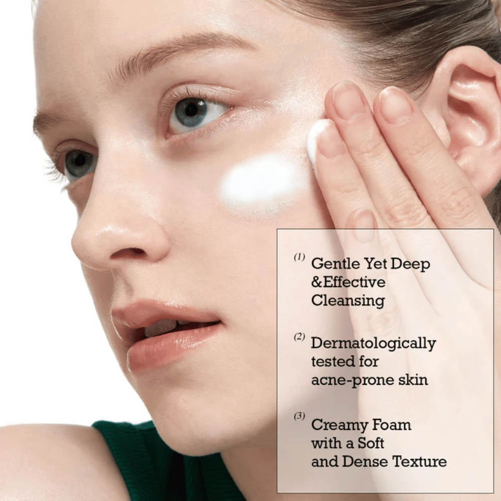 ROUND LAB Pine Calming Cica Cleanser – skånsom dybderens med cremet og blødt skum