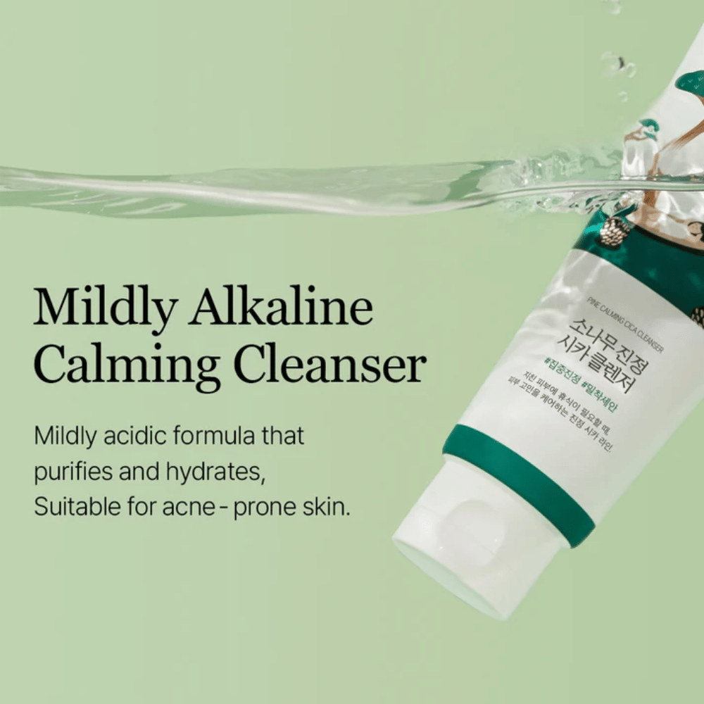 ROUND LAB Pine Calming Cica Cleanser – mild ansigtsrens, der renser og fugter huden