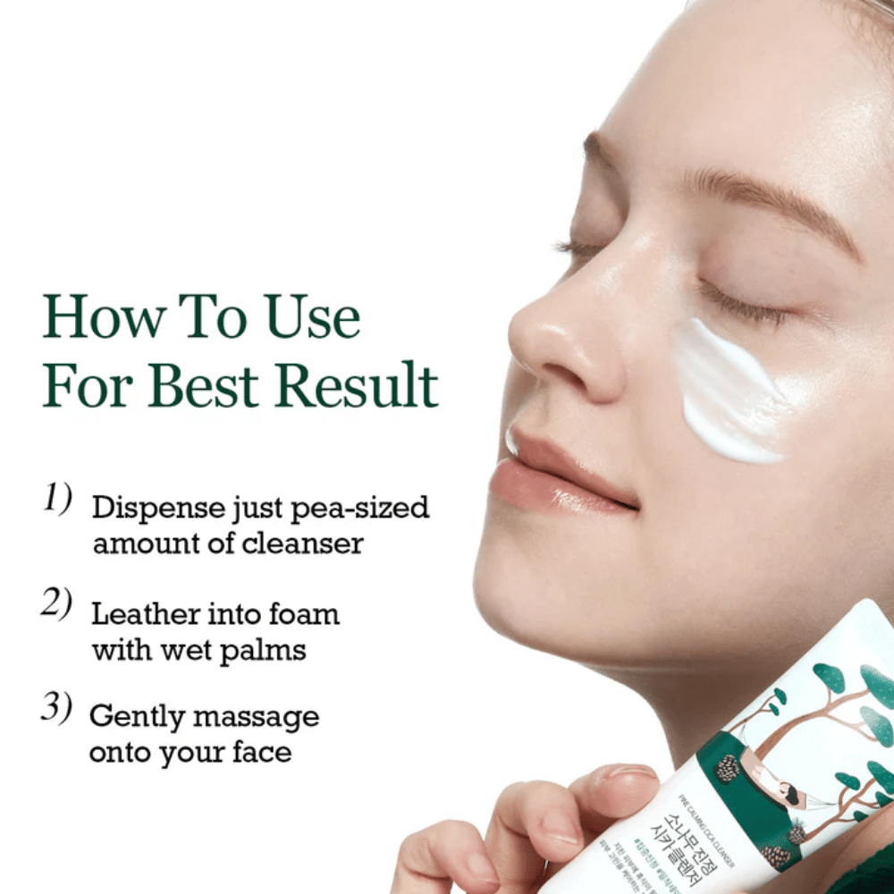 ROUND LAB Pine Calming Cica Cleanser – sådan bruger du rensen for det bedste resultat
