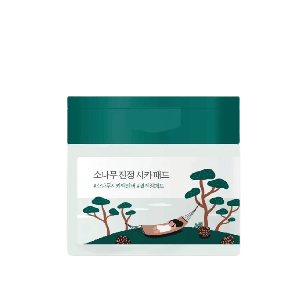 ROUND LAB Pine Calming Cica Pad – produktbillede af beroligende koreanske toner pads