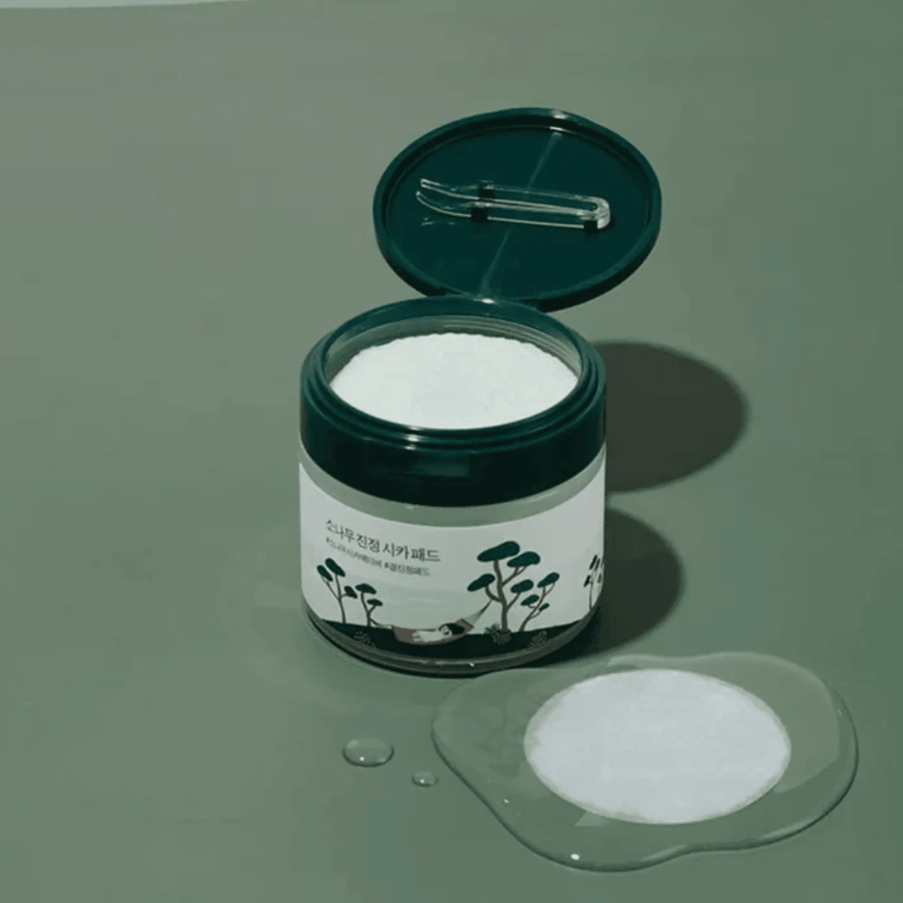 ROUND LAB Pine Calming Cica Pad – koreanske toner pads til beroligende hudpleje