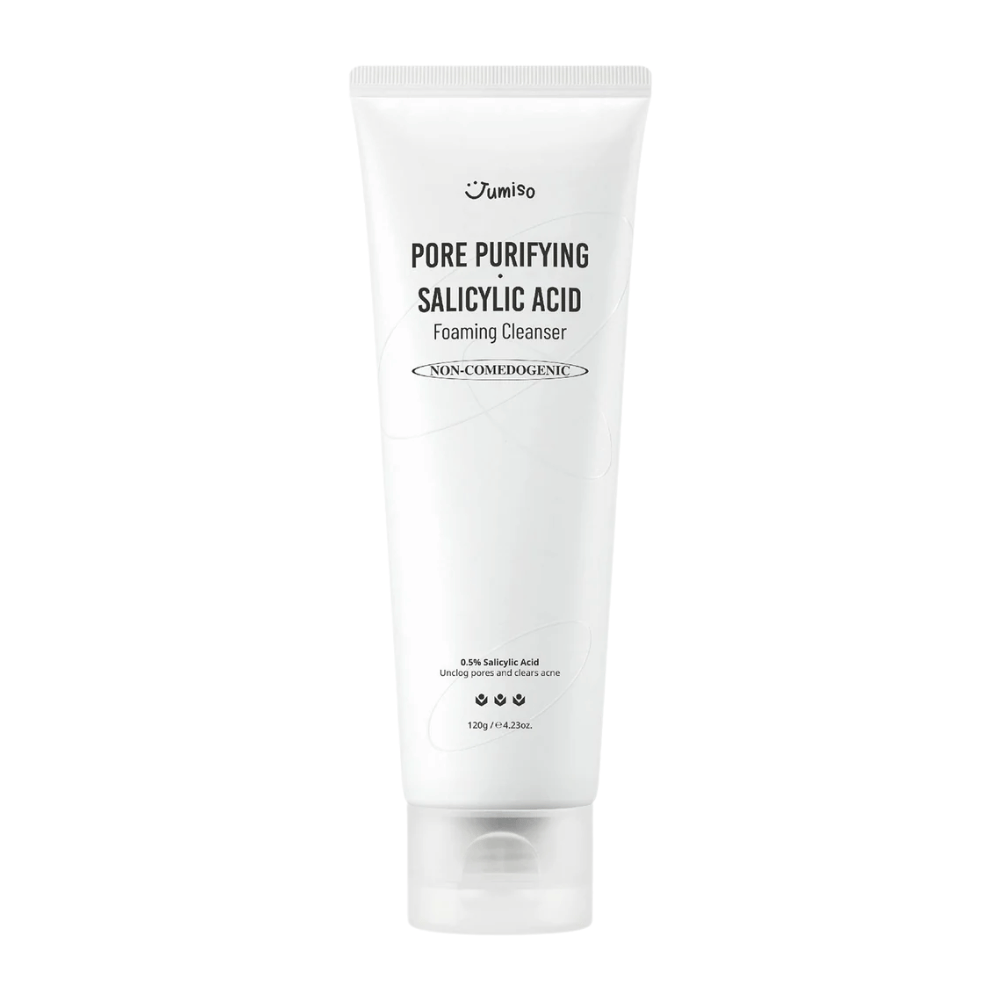 Jumiso Pore Purifying Salicylic Acid Foaming Cleanser 120g – non-komedogen ansigtsrens med 0.5% salicylsyre til akne-udsat og fedtet hud