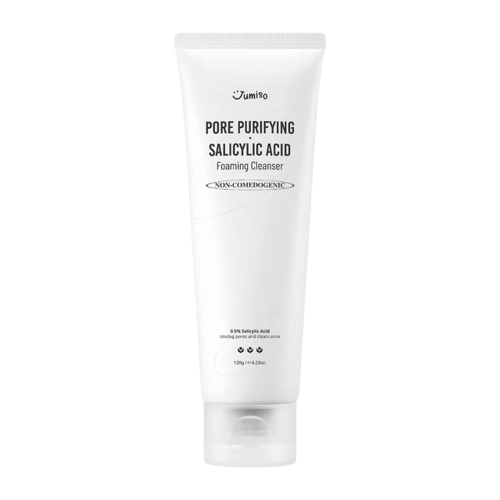Jumiso Pore Purifying Salicylic Acid Foaming Cleanser 120g – non-komedogen ansigtsrens med 0.5% salicylsyre til akne-udsat og fedtet hud
