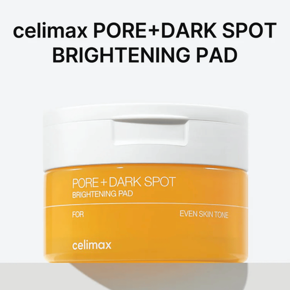 Celimax Pore + Dark Spot Brightening Pad – hudplejepads der reducerer mørke pletter, renser porer og giver jævn hudtone.