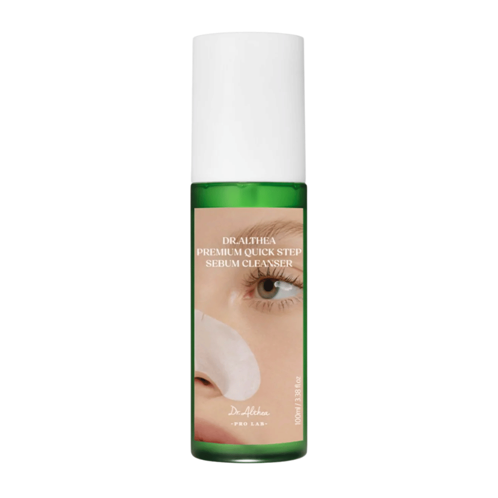 Dr. Althea Premium Quick Step Sebum Cleanser – ansigtsrens, der effektivt fjerner talg, hudorme og urenheder uden at udtørre huden.