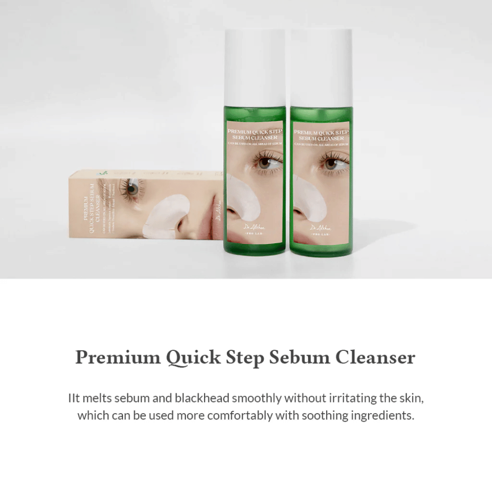 Dr. Althea Premium Quick Step Sebum Cleanser – effektiv sebum-rens, der opløser talg og urenheder, mens huden holdes fugtet og balanceret.