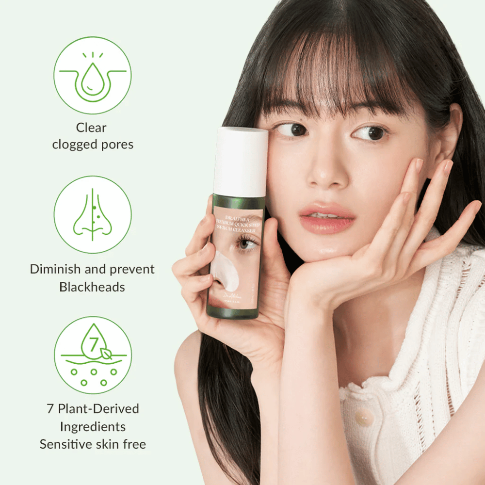 Dr. Althea Premium Quick Step Sebum Cleanser – skånsom ansigtsrens, der hjælper med at rense tilstoppede porer, reducere hudorme og passe til sensitiv hud.