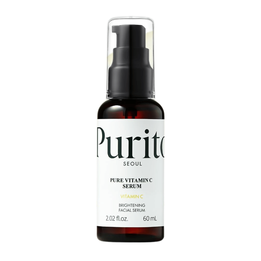 Purito SEOUL Pure Vitamin C Serum 60 ml – koreansk C-vitaminserum i mørk pumpeflaske for glød og mere ensartet hudtone.