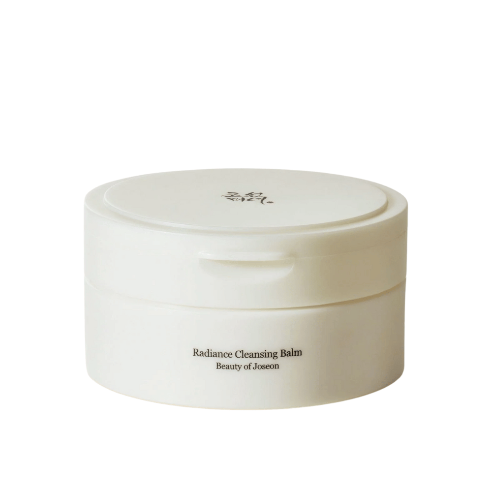 Produktbillede på Beauty of Joseon Radiance Cleansing Balm i hvid emballage – oliebaseret rens til ren og klar hud.